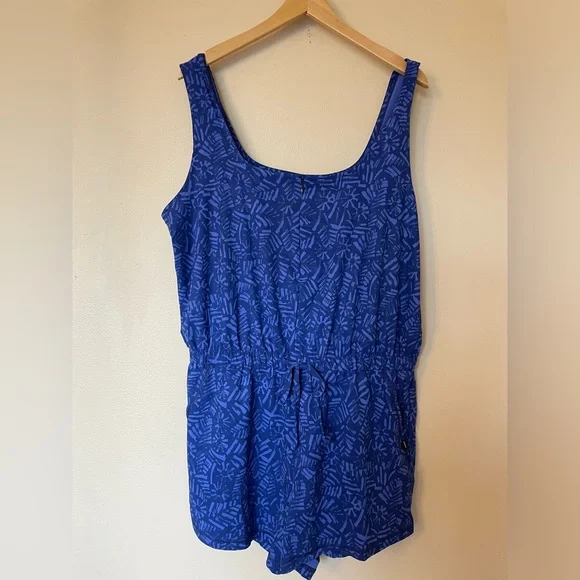 Prana Railay Romper Ceramic Blue Size Large - Picture 2 of 11